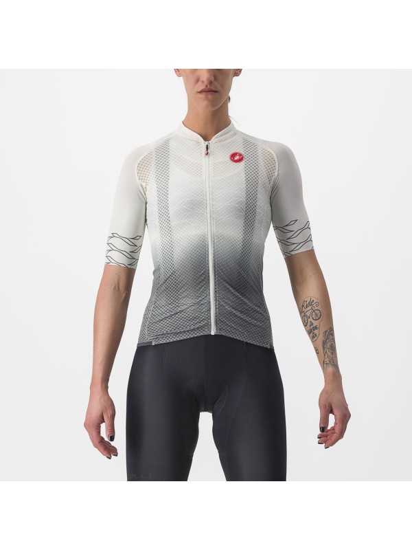 ŽENSKA KOLESARSKA MAJICA CASTELLI CLIMBER'S 2.0 W belo-siva