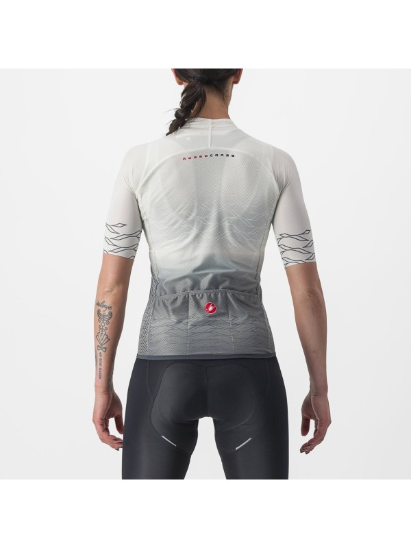 ŽENSKA KOLESARSKA MAJICA CASTELLI CLIMBER'S 2.0 W belo-siva