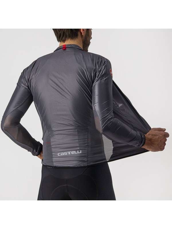 JAKNA/VETROVKA CASTELLI ARIA SHELL temno siva