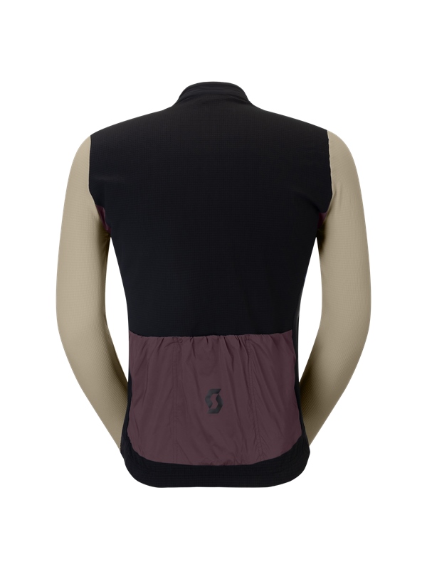 KOLESARSKA MAJICA/JAKNA SCOTT ENDURANCE WARM LS črna/kakav