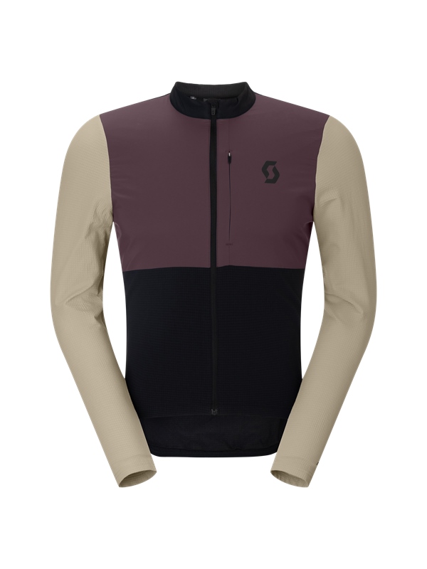 KOLESARSKA MAJICA/JAKNA SCOTT ENDURANCE WARM LS črna/kakav