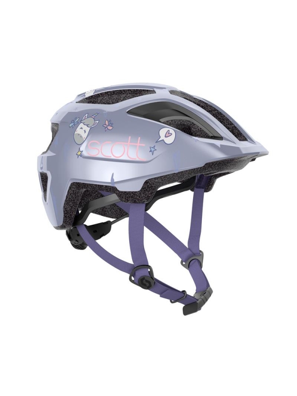 OTROŠKA KOLESARSKA ČELADA SCOTT SPUNTO KID svetlo vijolična