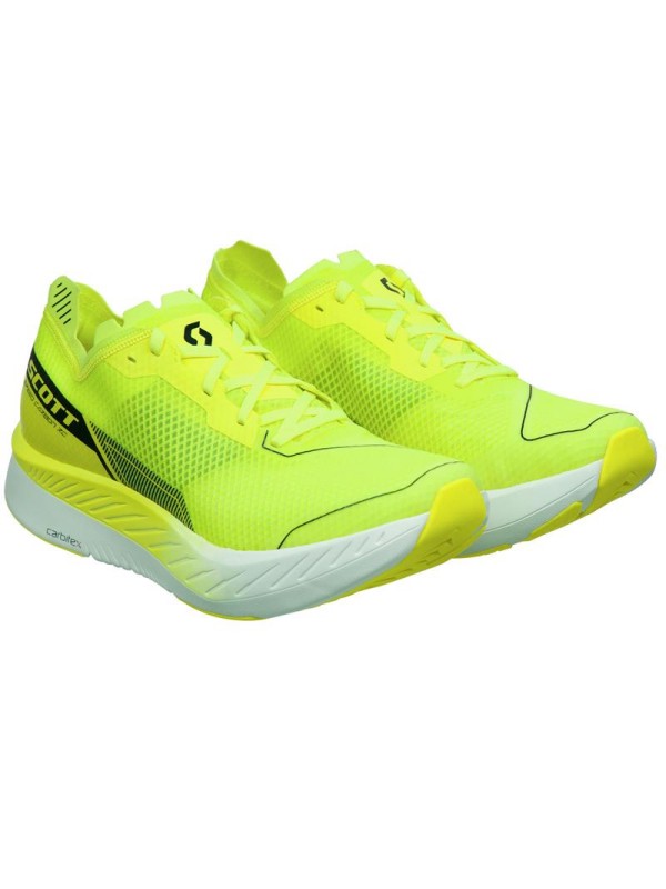 ŽENSKI TEKAŠKI COPATI SCOTT SPEED CARBON RC rumeno/bela  akcijska cena