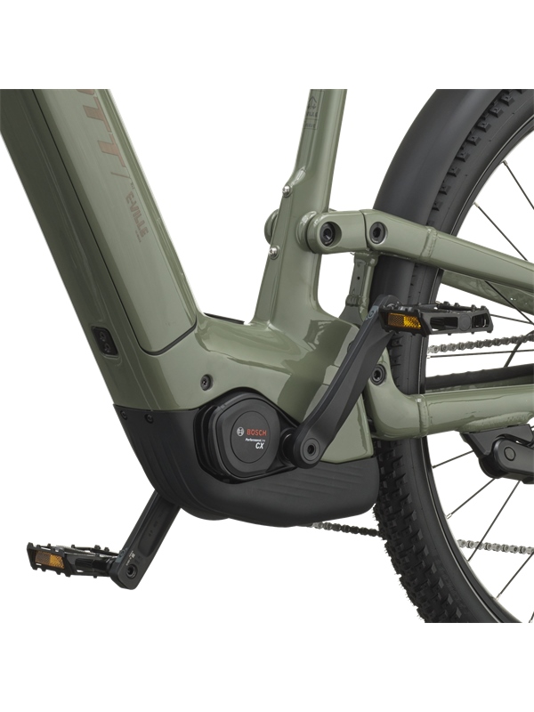 POLNOVZMETENO ELEKTRIČNO TREKING KOLO SCOTT E-VILLE 10 SUV TAWNY GREEN 2027