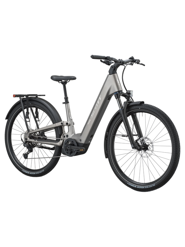 POLNOVZMETENO ELEKTRIČNO TREKING KOLO SCOTT E-VILLE 20 TUNGSTEN GREY 2027