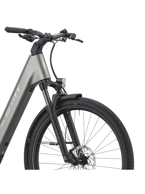 POLNOVZMETENO ELEKTRIČNO TREKING KOLO SCOTT E-VILLE 20 TUNGSTEN GREY 2027