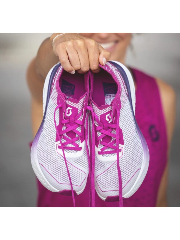 ŽENSKI TEKAŠKI COPATI SCOTT SPEED CARBON RC belo/roza akcijska cena