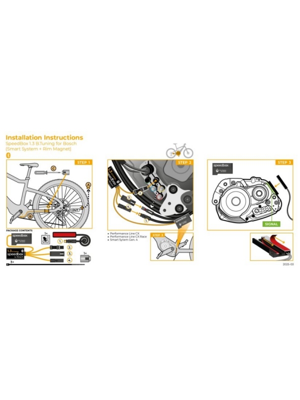 E-BIKE TUNING ČIP SPEEDBOX BOSCH 1.3 SMART Gen4 + Rim Magnet