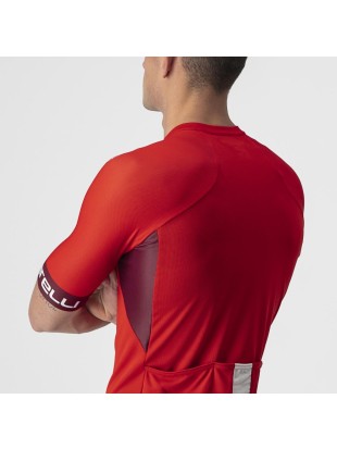 KOLESARSKA MAJICA CASTELLI ENTRATA VI rdeča