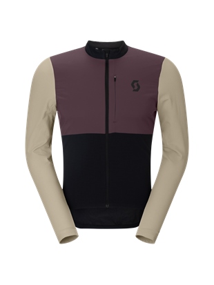 KOLESARSKA MAJICA/JAKNA SCOTT ENDURANCE WARM LS črna/kakav