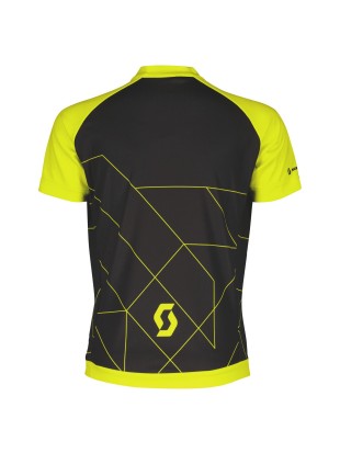 OTROŠKA KOLESARSKA MAJICA SCOTT JUNIOR RC TEAM črno-rumena
