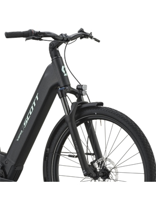 ELEKTRIČNO MESTNO KOLO SCOTT SUB TOUR 20 WAVE GRANITE BLACK 2027