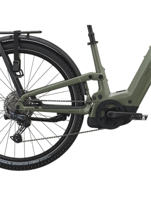 POLNOVZMETENO ELEKTRIČNO TREKING KOLO SCOTT E-VILLE 10 SUV TAWNY GREEN 2027
