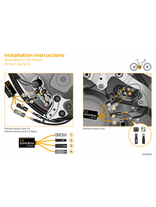 E-BIKE TUNING ČIP SPEEDBOX BOSCH 1.1 SMART SYSTEM