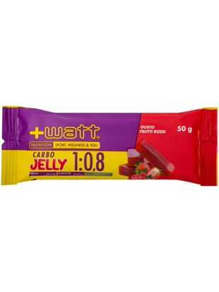 ENERGIJSKI PLOŠČICA +WATT CARBO JELLY 1:0,8 red fruits