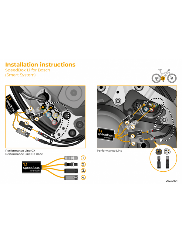 E-BIKE TUNING ČIP SPEEDBOX BOSCH 1.1 SMART SYSTEM