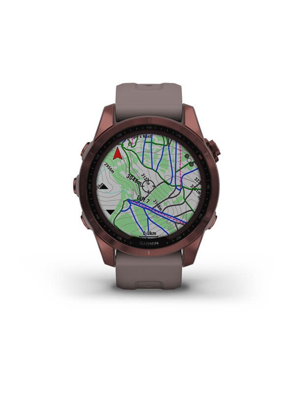 ŠPORTNA URA GARMIN FENIX® 7S SAPPHIRE SOLAR bronze/grey