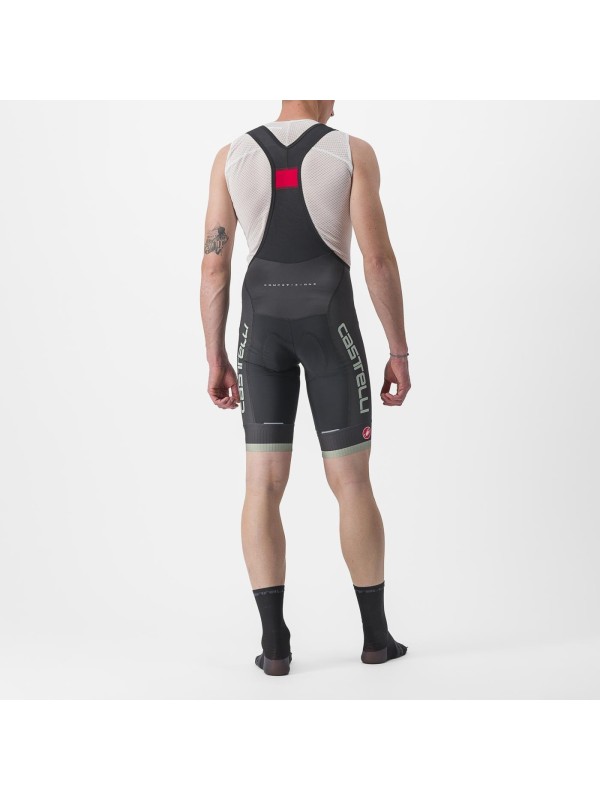 KOLESARSKE HLAČE CASTELLI COMPETIZIONE KIT BIBSHORT črno/zelena