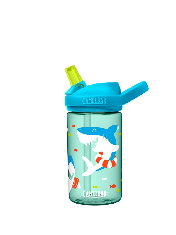 STEKLENIČKA CAMELBACK EDDY+ KIDS ZELENA/MORSKI PES 400 ml