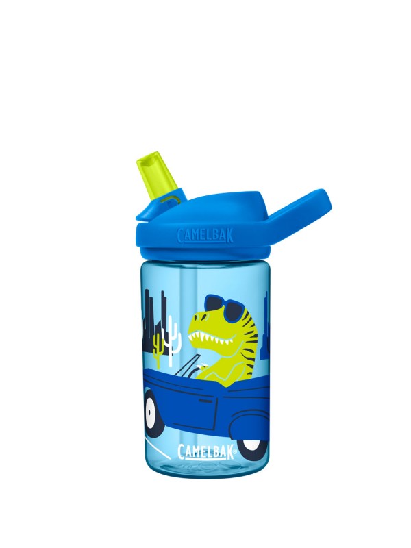 STEKLENIČKA CAMELBACK EDDY+ KIDS MODRA/DINOZAVER 400 ml