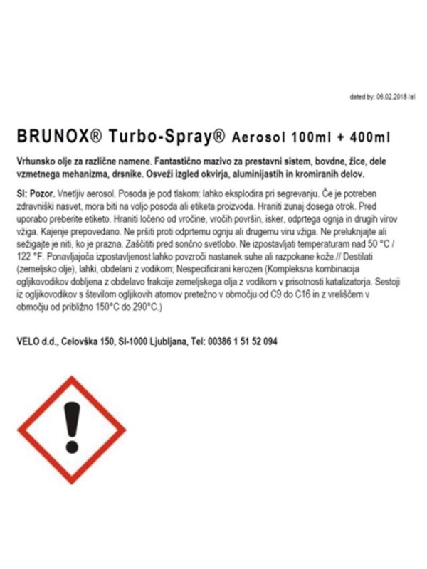 SPREJ ZA AMOARTIZER BRUNOX TURBO 100 ml