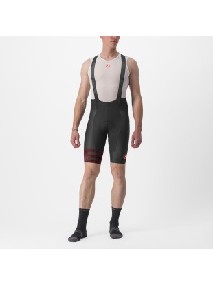 KOLESARSKE HLAČE CASTELLI FREE AERO RC KIT BIBSHORT črno/rdeča