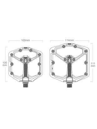 PEDALA CRANK BROTHERS STAMP 1 LARGE več barv