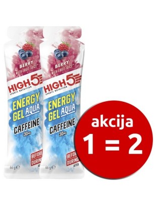 GEL HIGH 5 ENERGY GEL AQUA več okusov (1=2)