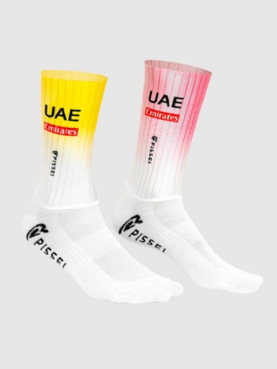 KOLESARSKE NOGAVICE PISSEI  TEAM UAE AERO SOCK GIRO-TOUR TADEJ POGAČAR 2024