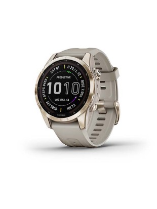 ŠPORTNA URA GARMIN FENIX® 7S SAPPHIRE SOLAR cream gold/light sand