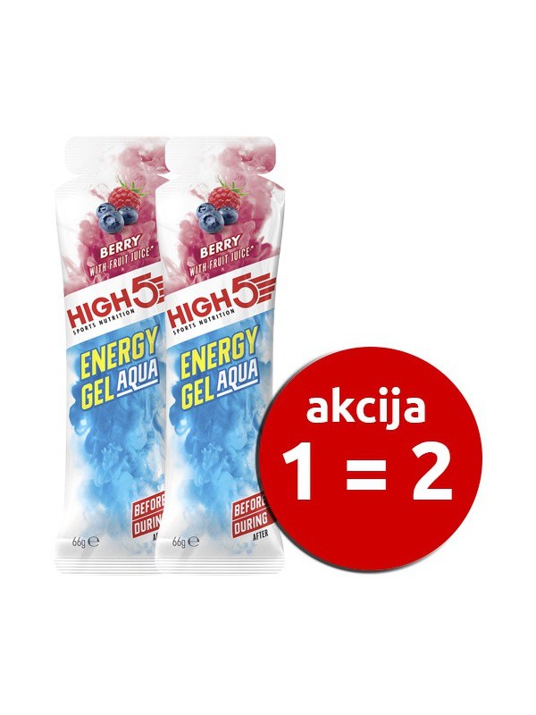 GEL HIGH 5 ENERGY GEL AQUA več okusov (1=2)
